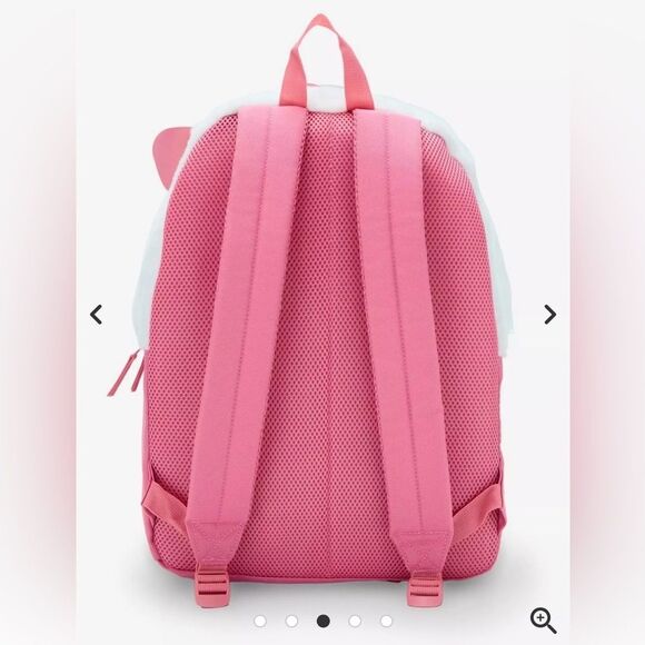 Sanrio Hello Kitty Kawaii Fuzzy full size backpack bag adjustable straps main image 7